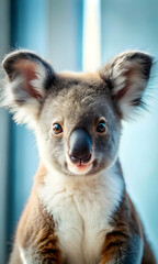 Obraz premium Macro Close Up of Iconic Australian Wildlife for Australia Day, Featuring Vibrant Kangaroo and Koala Colors, Symbolizing National Pride and Natural Beauty with Ample Copy Space in Photo Stock Concept