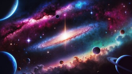 Obraz premium Stunning High Fidelity Cosmic View Wallpaper