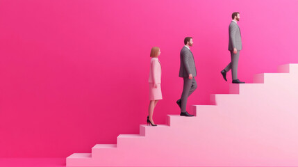 Corporate Ladder:Professionals Ascending the Steps to Success