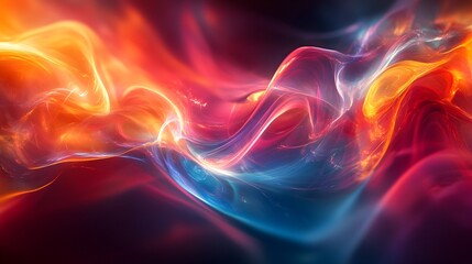 Mesmerizing Chromatic Abstract Background with Captivating Prismatic Patterns and Geometric Shapes