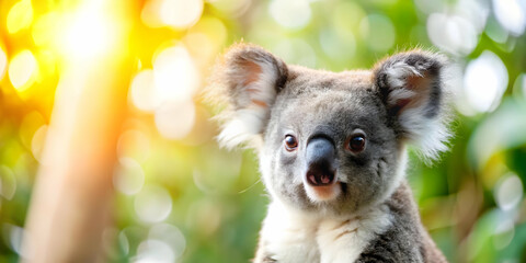 Macro Close Up Australia Wildlife Day Iconic Kangaroo Koala Vibrant Colors National Pride Natural Beauty Ample Copy Space Photo Stock Concept for Australia Day Celebrations
