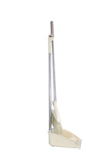 large sweeping brush with a dustpan on white background
