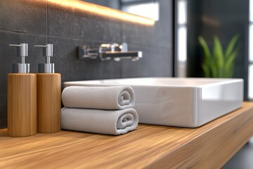 Modern Bathroom Design Ideas Tidy and Luxurious with Shiny Fixtures, Minimalist Decor, and Sparkling Hygiene Get Inspired by This Stunning Bathroom Vanity with Sleek Sink, Wooden Countertop, and