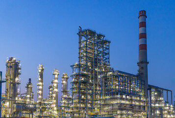 Obraz premium Liaoning Liaoyang Aromatics base night view