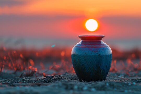 Urn burial ceremony as a symbol of final farewell