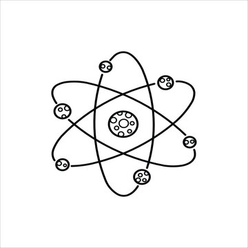 recommend clip art: Atom molecules drawing sketch artwork illustration