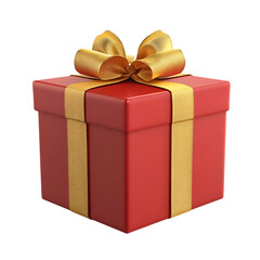 Red gift box with bow