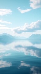 Obraz premium Serene Mountain Lake Reflection