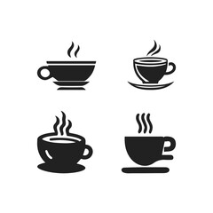 Set of coffee cups, vector illustration.