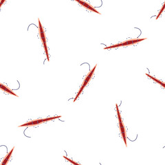 Repeating vector illustration of a stitched wound, representing a medical or healthcare concept