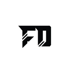 FO monogram logo design letter text name symbol monochrome logotype alphabet character simple logo