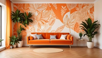 Photo interior modern design room 3d illustration