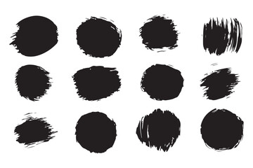 Abstract Art, Round Brush, Silhouette Design, Modern Art, Minimalist Decor, Circle Art, Brush Stroke, Abstract Shapes, Artistic Silhouette, Home Decor, Wall Art, Brush Texture, Contemporary Art, Circl