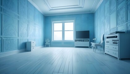 Photo interior modern design room 3d illustration