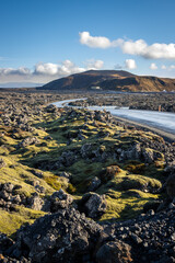 Volcanic field and mountains, Grindavik, Iceland