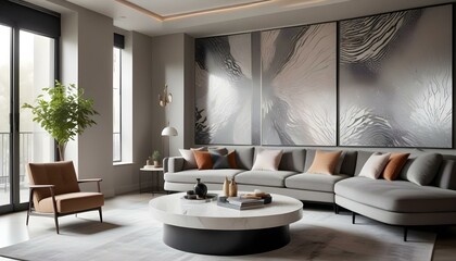 Photo interior modern design room 3d illustration