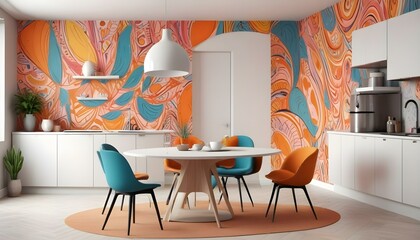 Photo interior modern design room 3d illustration