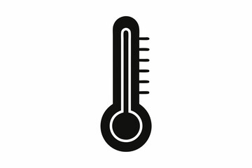 Thermometer Icon, Temperature Scale Symbol, Temperature Vector Sign