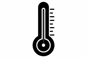 Thermometer Icon, Temperature Scale Symbol, Temperature Vector Sign