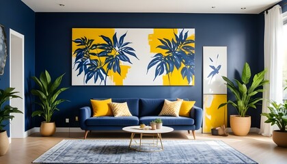 Photo interior modern design room 3d illustration