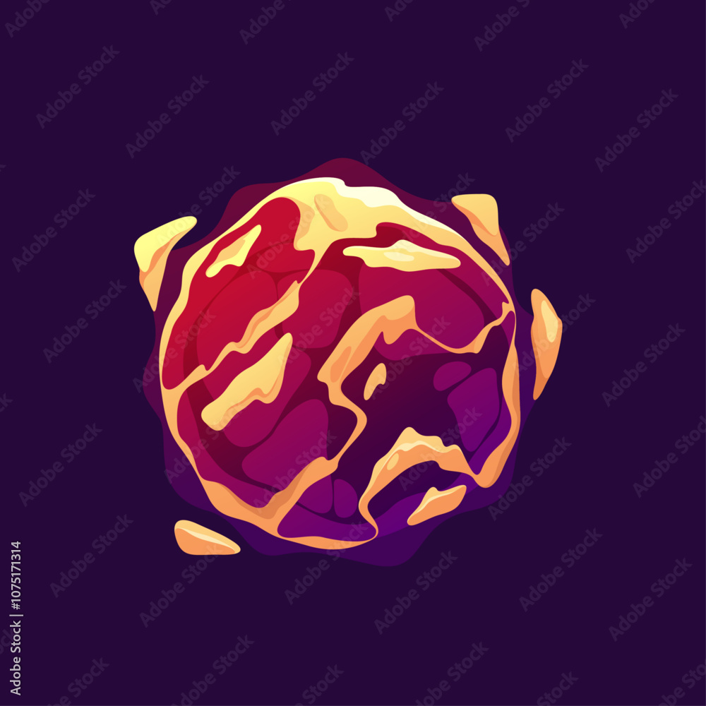 Poster round sphere with clouds or fog. vector isolated futuristic or fantasy energy ball for game design. 