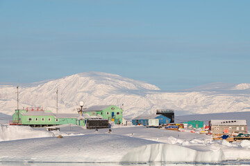 Academik Vernadsky station. Vernadsky research base in Antarctica. Galindez Island © Oleksandr Matsibura
