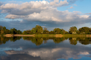 Frühjahr an der Elbe im Jerichower Land	