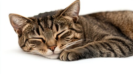 Relaxed Cat Portrait in Natural Lighting