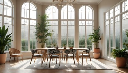 Obraz premium Photo interior modern design room 3d illustration