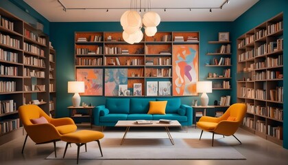 Photo interior modern design room 3d illustration