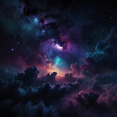 Naklejka premium sky with clouds