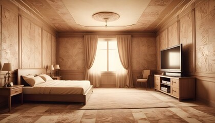 Photo interior modern design room 3d illustration