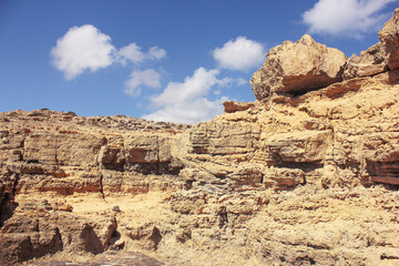 View of a rock in Cyprus.