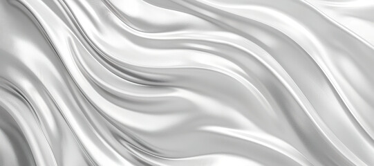 glowing silver white wave background, chrome 7