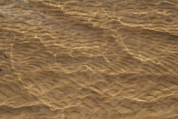waves on the sand
