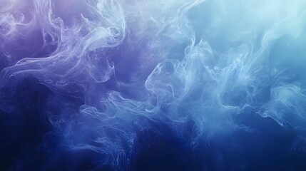 An ethereal background of translucent waves and gradients in soft blues and purples, creating a dreamlike, fluid digital pattern that feels both organic and futuristic. No text, no logo, wide angle