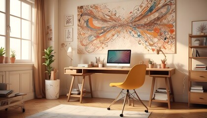 Photo interior modern design room 3d illustration