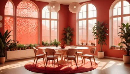 Photo interior modern design room 3d illustration