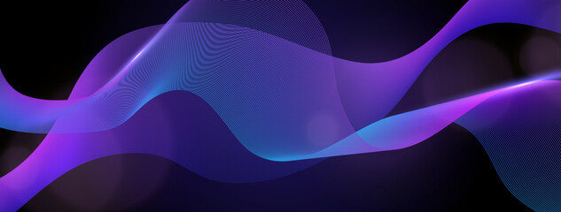 Abstract Background With Flowing Neon Swirls and Sparkles. Perfect for Creative and Tech Themes