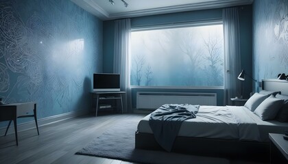 Photo interior modern design room 3d illustration
