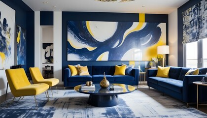 Photo interior modern design room 3d illustration