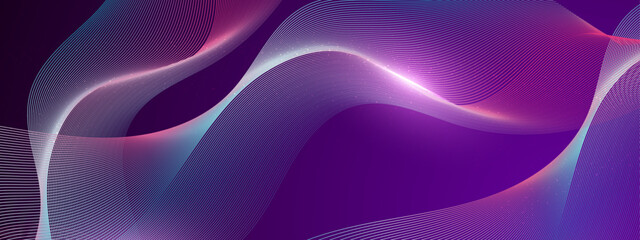 Abstract Wave Pattern in Gradient Colors on Modern Background. Ideal for modern designs, technology themes, or creative projects