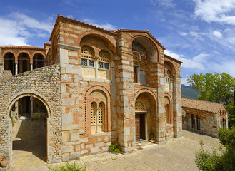 Naklejka premium Hosios Loukas, a middle byzantine Greek Orthodox monastery, an UNESCO World Heritage Site, in Boeotia region, central Greece.