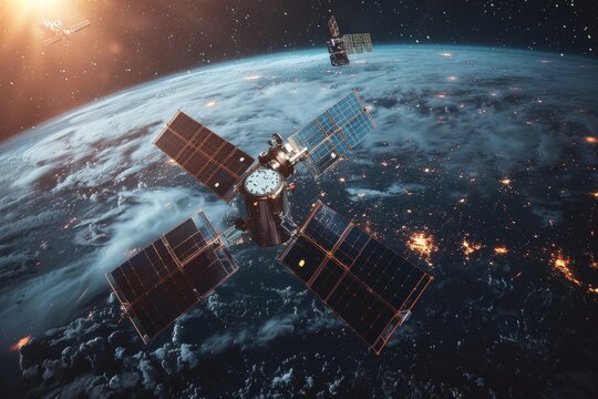 technology meets waste: satellites navigating through space debris