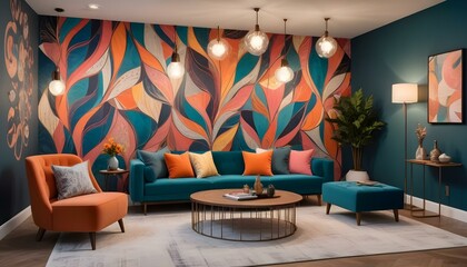 Photo interior modern design room
