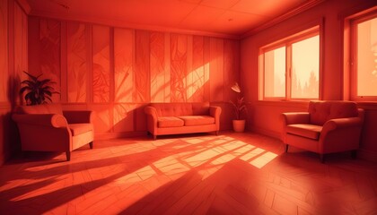 Photo interior modern design room
