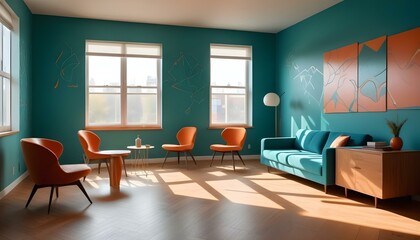 Photo interior modern design room

