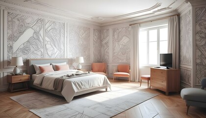 Photo interior modern design room
