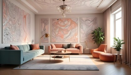 Photo interior modern design room
