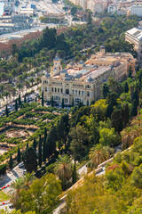 Ayuntamiento de Málaga. View of Malaga City Hall, Malaga, Andalusia, Spain.